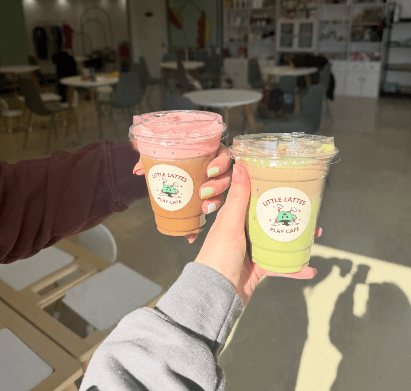 Family enjoying Little Lattes